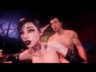 Hentai 3d night with a vampire 4k 60fps bookerdan
