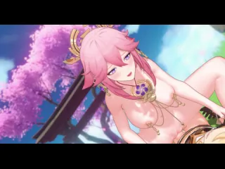 Vip hentai 3d genshin impact no7 yae miko 60fps golden apple