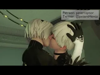 Android yorha 2b x yorha 9s femdom femboy sissy trap futanari anal missionary 3d sex porno hentai nierautomata