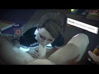 Kara oral sex minet blowjob deepthroat facefuck cumshot swallow cum 3d sex porno hentai detroit become human