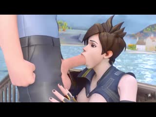 Tracer oral sex minet blowjob deepthroat facefuck masturbation cumshot swallow cum 3d sex porno hentai overwatch