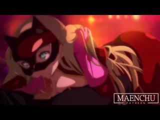 Ann takamaki oral sex minet blowjob deepthroat facefuck swallow cum 3d sex porno hentai by maenchu persona 5