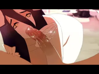Albedo gif animation oral sex minet blowjob deepthroat facefuck 3d sex porno hentai by angeloflight overlord