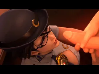 Bayonetta nsfw oral sex minet blowjob deepthroat facefuck orgasm cumshot swallow cum 3d sex porno hentai bayonetta