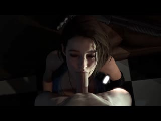 Jill valentine oral minet blowjob deepthroat facefuck licking cumshot cum eating 3d sex porno hentai resident evil