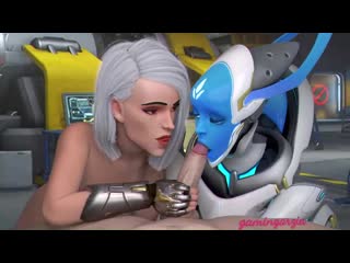Ashe x echo handjob masturbation oral minet blowjob deepthroat facefuck lipfuck licking 3d sex porno hentai overwatch